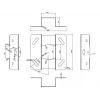 Kattokiinnike Multibrackets M Universal Projector 300-480 hienosäädöllä