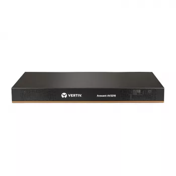 Vertiv Avocent AutoView AV3216 16-porttinen KVM-kytkin, 2 paikallista käyttäjää, 1 IP-käyttäjä