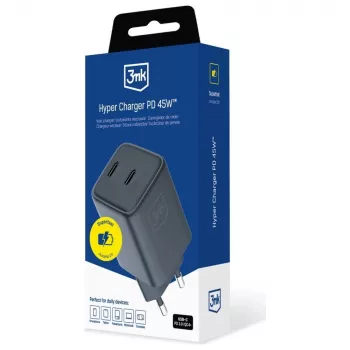 3MK laturi Hyper Charger PD 45W GaN QC4+ PPS — 45W USB-C PD GaN -pikalaturi