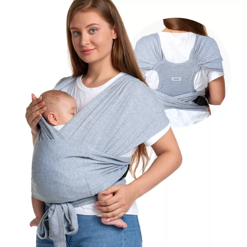 Momcozy vauvakantoliina harmaa