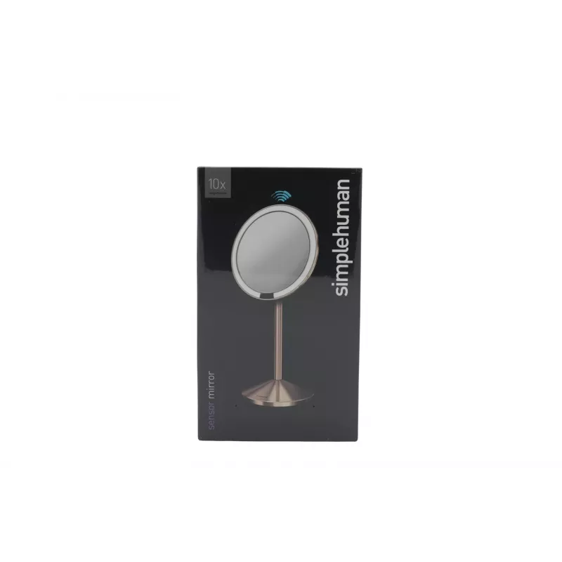 simplehuman taittopeili anturilla, 12 cm, ladattava, ruostumaton teräs ruusukulta