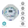 Tablettiteline Nedis SmartLife 28 lokerolla, 9 muistutusta, valkoinen