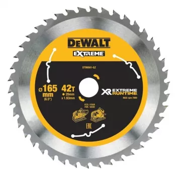 DeWALT DT99561-QZ pyörösahanterä 16,5 cm 1 kpl