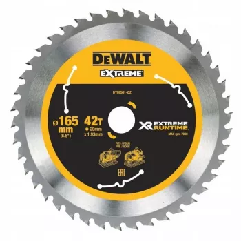 DeWALT DT99561-QZ pyörösahanterä 16,5 cm 1 kpl