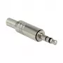 Johdinliitin DELOCK 65532, 3,5 mm metalli, hopea
