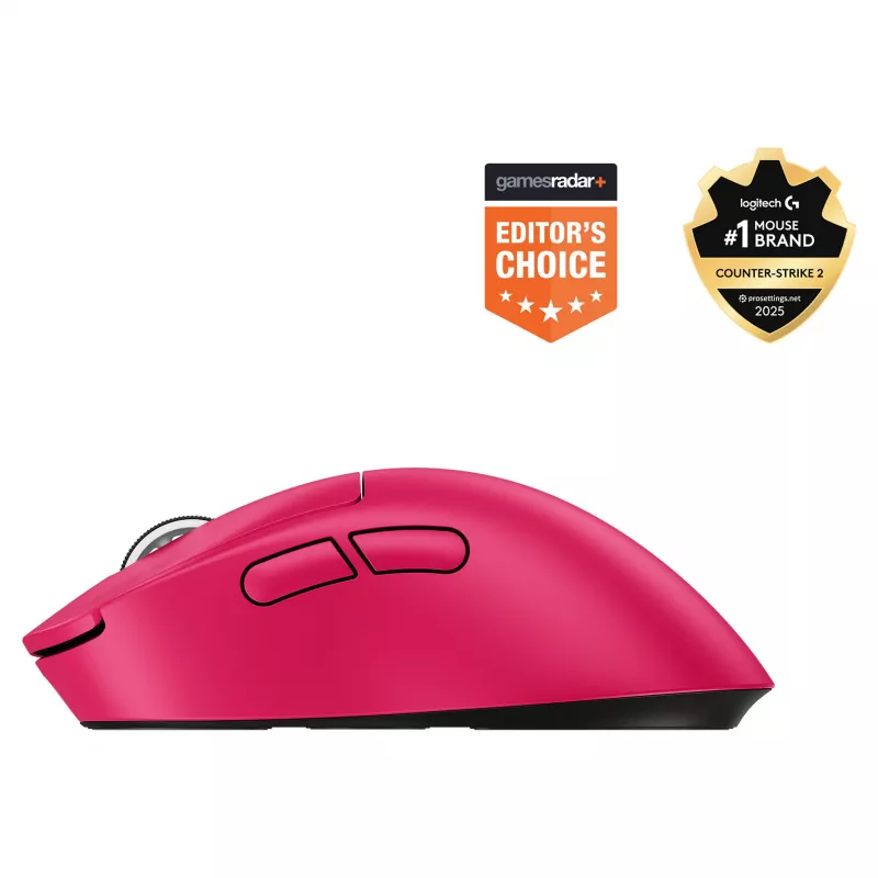 Hiiri Logitech G 910-007374 oikeakätisille RF Wireless optinen 44 000 DPI 1 ms 5 painiketta magenta