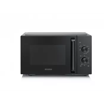 Yhdistelmämikroaaltouuni SEVERIN MW 7792, pöytämalli, 20 L, 900 W, musta, painikkeet ja kiertosäätimet