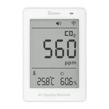 Sonoff AirGuard CO2 SAWF-08P WiFi LCD ilmanlaatumittari