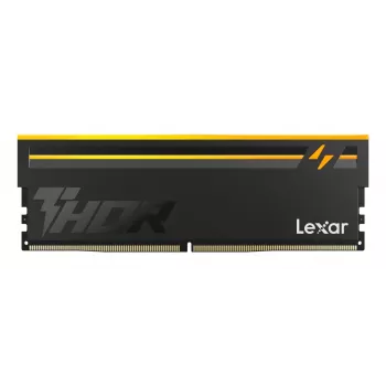 Lexar THOR 2.0 DDR5 6000 CL38 1.3V muisti jäähdytyssiilillä ja RGB-valaistuksella, musta, kahden pakkaus