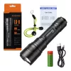 Taskulamppu Superfire L6-H — käteen sopiva LED-taskulamppu 900 lm, 15 W