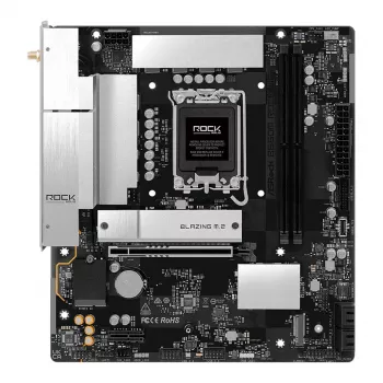 Emolevy ASRock B860M Rock WiFi (mATX, Intel LGA 1851, DDR5, HDMI, DisplayPort)