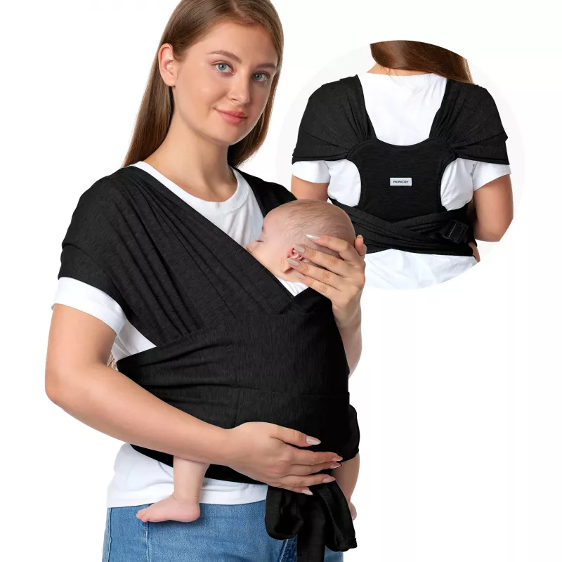 Momcozy-vauvankantoliina musta | vauvankantoliina |