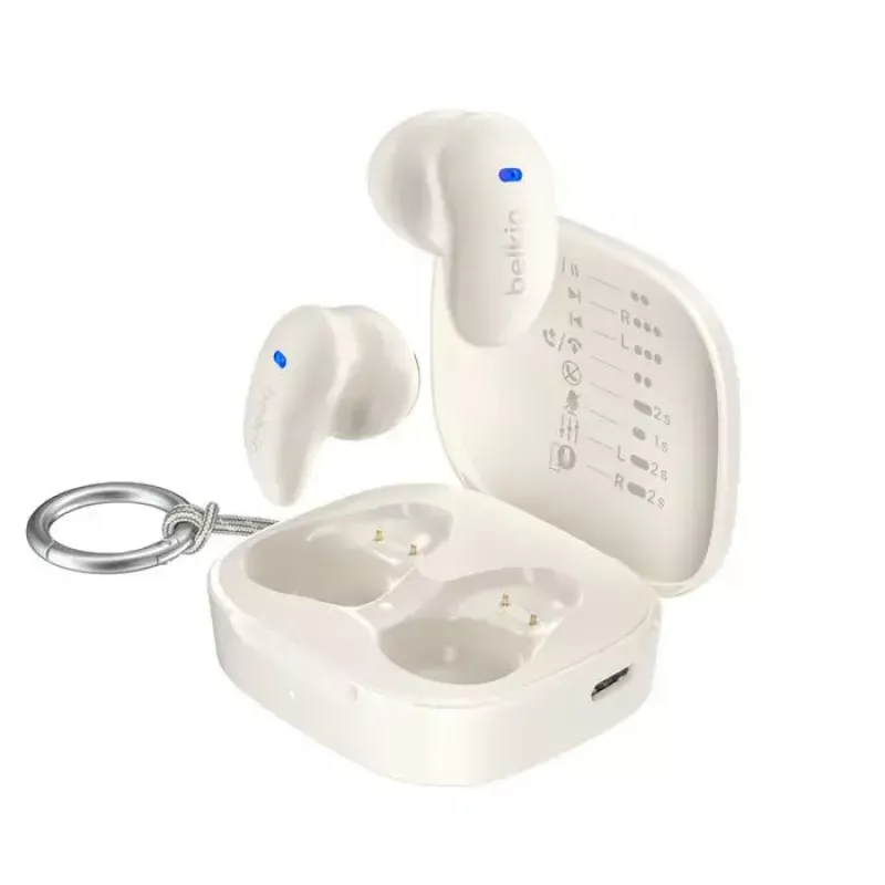 Belkin SoundForm Anywhere True Wireless -nappikuulokkeet, kerma
