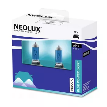 Halogeenilamppu Neolux H7 Blue Power Light 2 kpl:n pakkaus, 12V 80W