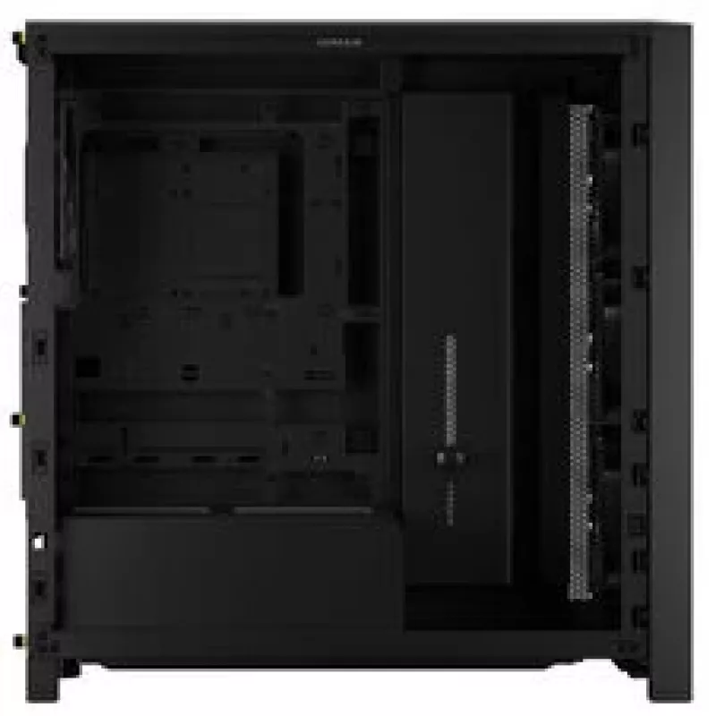 CORSAIR Mid-Tower PC-kotelo FRAME 4000D RS Wood – musta/pähkinä