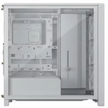 Mid-Tower PC-kotelo CORSAIR FRAME 4000D RS Wood valkoinen/tammi, Mid-Tower ATX-yhteensopiva, karkaistu lasi