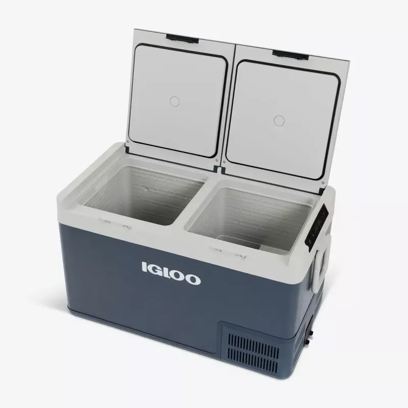 Kylmälaatikko Igloo ICF 80DZ 83 L sähköinen (AC/DC, 100–240 V) sininen/harmaa