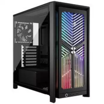 Corsair FRAME 4000X RS Mid-Tower PC-kotelo musta RGB-tuulettimet 4x RS120 PWM