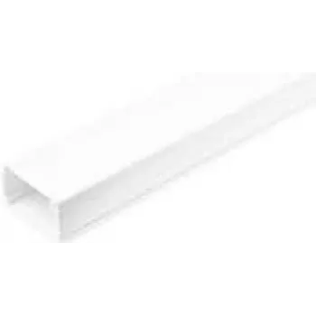 StarTech.com tukeva kaapelikanava teipillä ja kannella, 1-3/4(45mm)L x 1-1/8(27mm)K, 6ft(1,8m) pituus, PVC verkko-/virtakaapelien piilotussarja, seinäkaapelikanavajärjestelmä, UL L