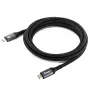 EQUIP USB4 Gen 2x2 C–C-kaapeli 3,0 m, PD 100W, 4K/60Hz, 20Gbps, musta