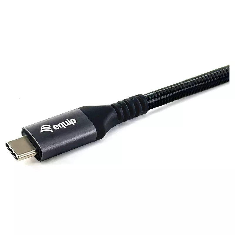 EQUIP USB4 Gen 2x2 C–C-kaapeli 3,0 m, PD 100W, 4K/60Hz, 20Gbps, musta