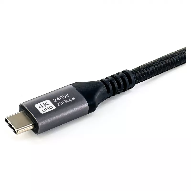 EQUIP USB4 Gen 2x2 C–C-kaapeli 3,0 m, PD 100W, 4K/60Hz, 20Gbps, musta