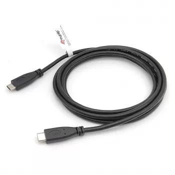 EQUIP USB 2.0 Type-C–Type-C-kaapeli M/M 0,3 m PD 60 W, 0,48 Gbit/s, nikkelöidyt koskettimet, musta
