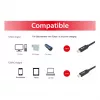 USB-C–USB-C-kaapeli EQUIP 128348, USB 3.2 Gen 1 (5 Gbit/s), PD 60 W, 0,5 m, musta