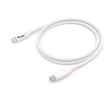 EQUIP USB 3.2 Gen 1 Type-C–Type-C-kaapeli 0,5 m PD 60 W 5 Gbit/s valkoinen