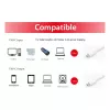 EQUIP USB 3.2 Gen 1 Type-C–Type-C-kaapeli 0,5 m PD 60 W 5 Gbit/s valkoinen