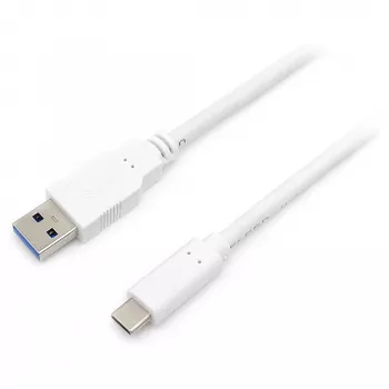 USB 3.2 Gen 1 C–A-kaapeli EQUIP 0,5 m 5 Gbit/s valkoinen (USB-C–USB-A, nikkelöidyt koskettimet)
