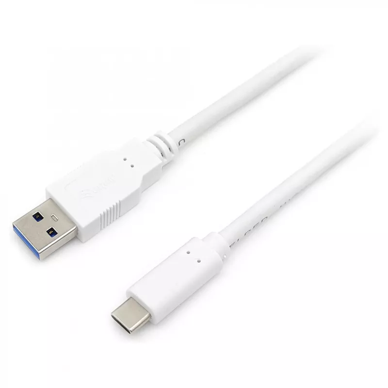 USB 3.2 Gen 1 C–A-kaapeli EQUIP 0,5 m 5 Gbit/s valkoinen (USB-C–USB-A, nikkelöidyt koskettimet)