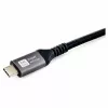 USB4 Gen3x2 C–C-kaapeli EQUIP 128380, 0,5 m, PD 3.1 240W, 40 Gbps, 8K/60Hz, musta