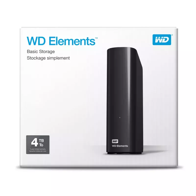 Ulkoinen kiintolevy Western Digital 4 TB USB 3.2 Gen 1 WDBWLG0040HBK-EESN