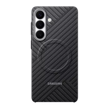 Samsung Carbon Magnet -kuori Galaxy S26+, tummanharmaa