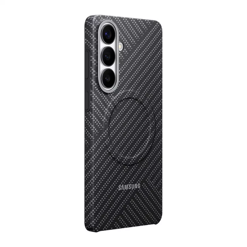 Samsung Carbon Magnet -kuori Galaxy S26+, tummanharmaa