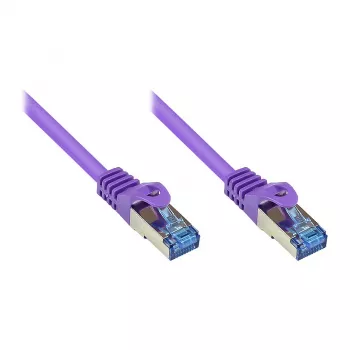 Good Connections Cat.6A -verkkokaapeli S/FTP halogeeniton violetti 7,5 m