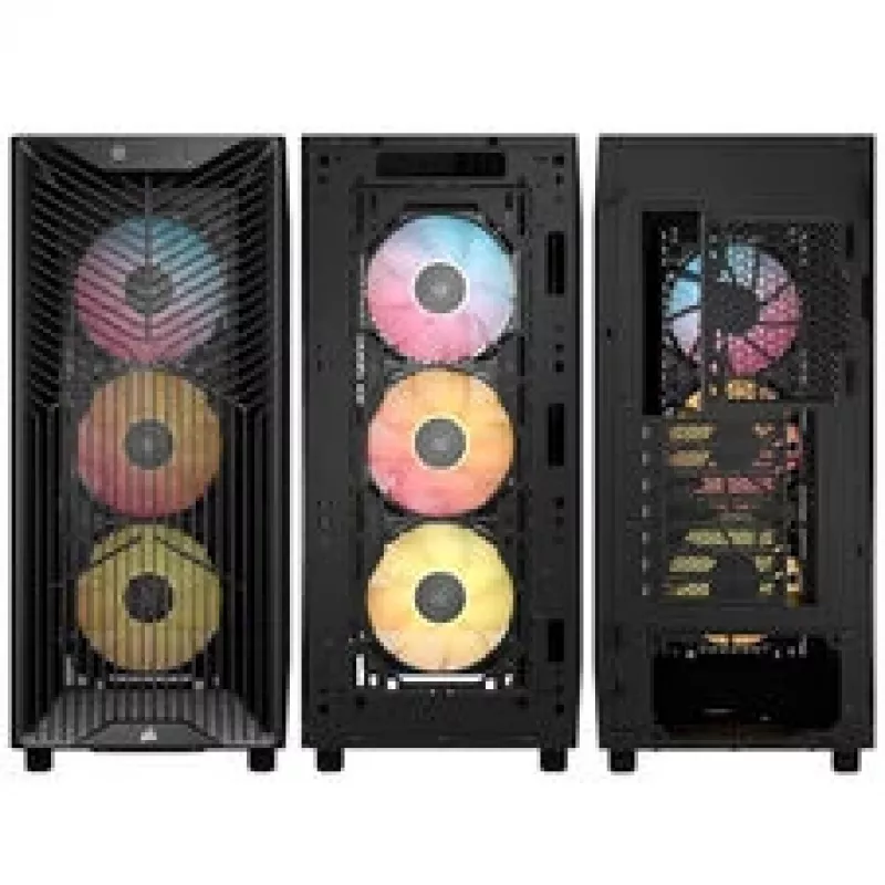 Corsair 3200D RS ARGB Mid-Tower -kotelo, musta - tornikotelo - ATX