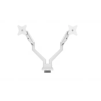 Näytön pöytäteline Arozzi AZ-ALZARE-NEO-DUO-WT kahdelle näytölle, enintään 81,3 cm (32