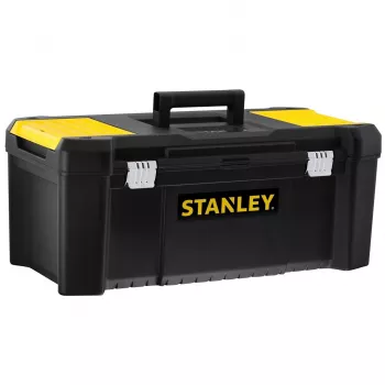 Stanley Essential 26 in muovinen työkalulaatikko STST82976-1, 33 l, musta/keltainen