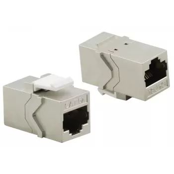 Keystone-moduuli Helos 304268 litteä hopea RJ-45