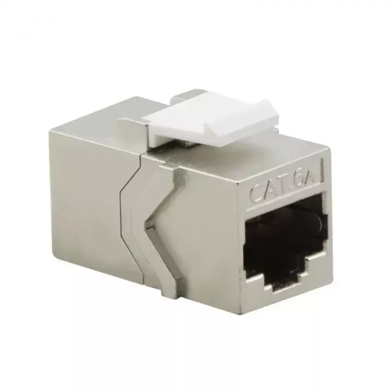Keystone-moduuli Helos 304268 litteä hopea RJ-45