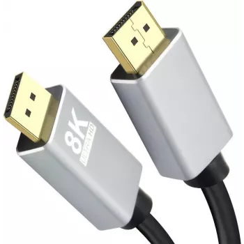 DisplayPort-kaapeli Helos 288443 1 m musta harmaa