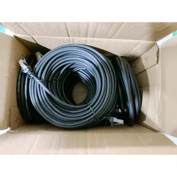 Equip 635594 Cat.6 S/FTP LSZH -patch-kaapelisarja, RJ-45, 5 m, musta, 30 kpl