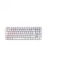 Mekaaninen pelinäppäimistö Cherry MX 8.2 TKL Wireless RGB – Tenkeyless, RF + Bluetooth, AZERTY, 88 näppäintä, valkoinen