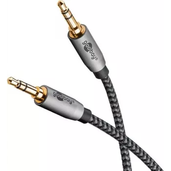 Goobay 65272. Liitäntä 1: 3.5mm TRS, liitin 1 sukupuoli: uros, liitäntä 2: 3.5mm TRS, liitin 2 sukupuoli: uros, kaapelimateriaali