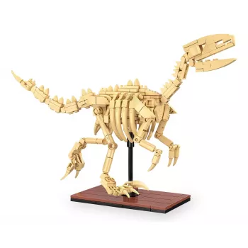 Rakennussarja Jamara CaDA dinosauruksen fossiili Velociraptor — 256 osaa, ikä 8+, beige/ruskea