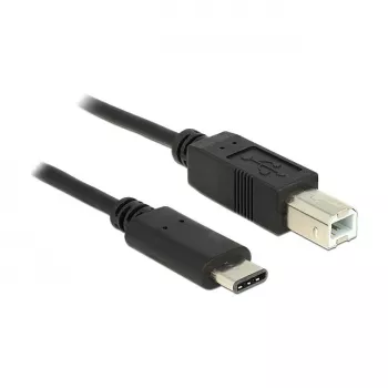 USB-kaapeli DeLOCK 0,5m USB2.0-C/USB2.0-B musta