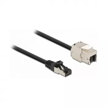Kaapeli RJ45-uros Keystone-moduuliin RJ45-naaras DeLOCK 87029