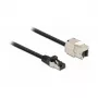 Kaapeli RJ45-uros Keystone-moduuliin RJ45-naaras DeLOCK 87029